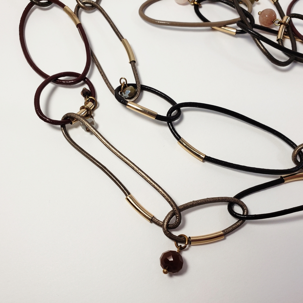 43" Multi-Color Chain Necklace - Picture 2 of 6